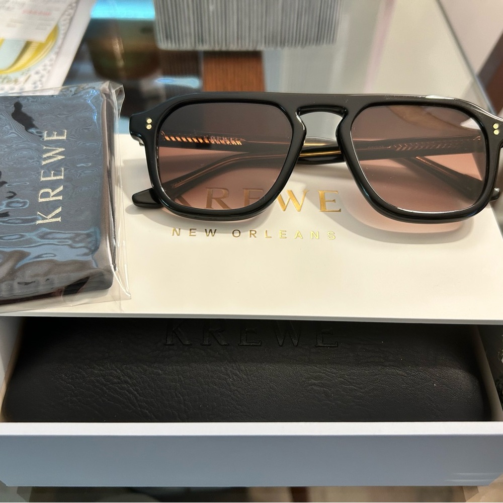 KREWE Zander Black and Brown Sunglasses